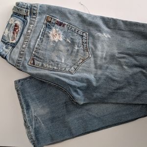 MEK light wash bootcut